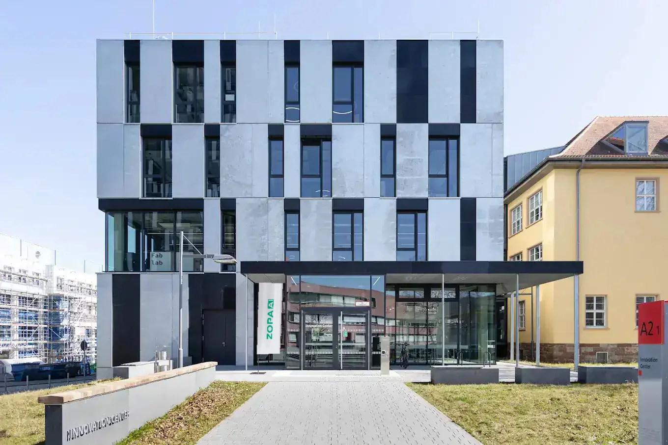 Das Innovation Center der Universität des Saarlandes, direkt neben DFKI und CISPA.
